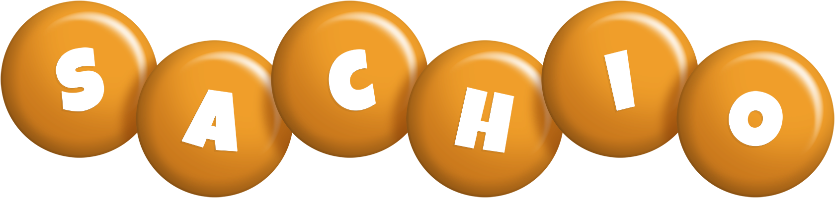 Sachio candy-orange logo