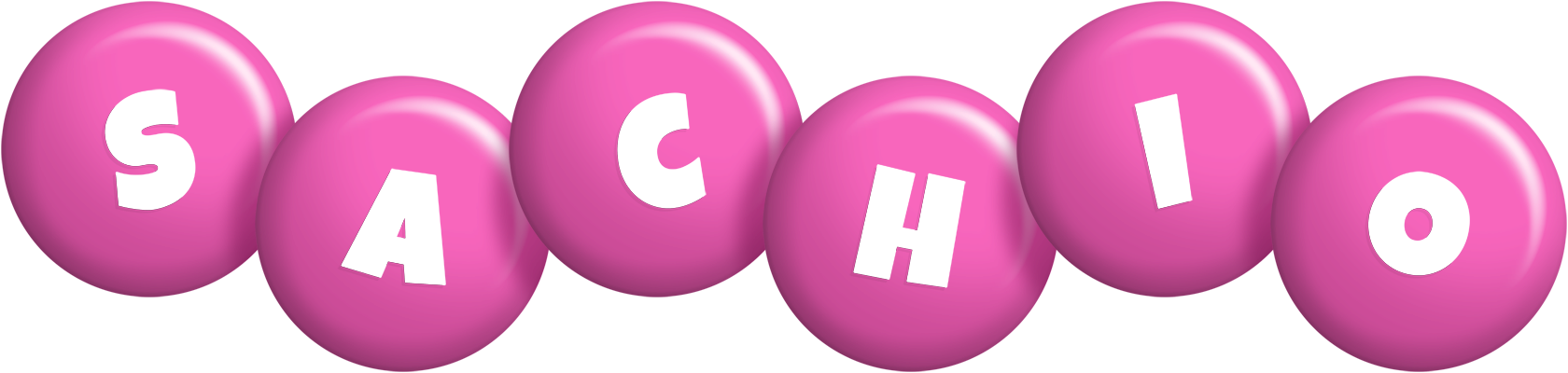 Sachio candy-pink logo