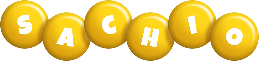 Sachio candy-yellow logo