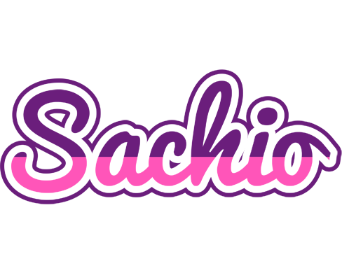 Sachio cheerful logo
