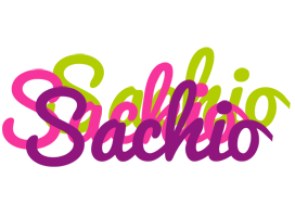 Sachio flowers logo