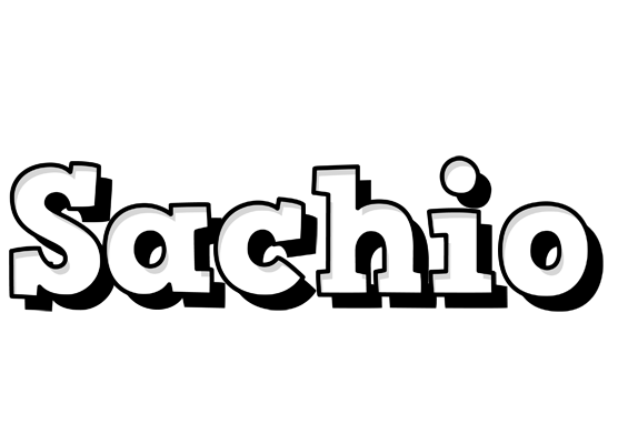 Sachio snowing logo