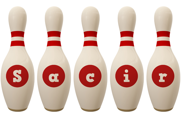 Sacir bowling-pin logo