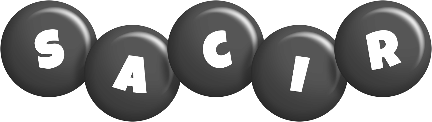 Sacir candy-black logo