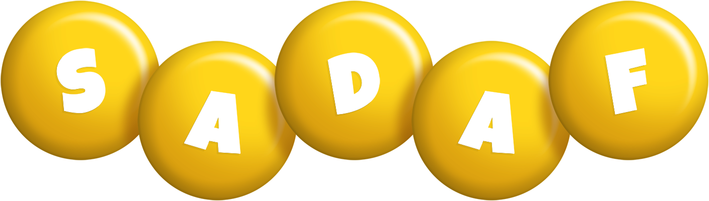 Sadaf candy-yellow logo