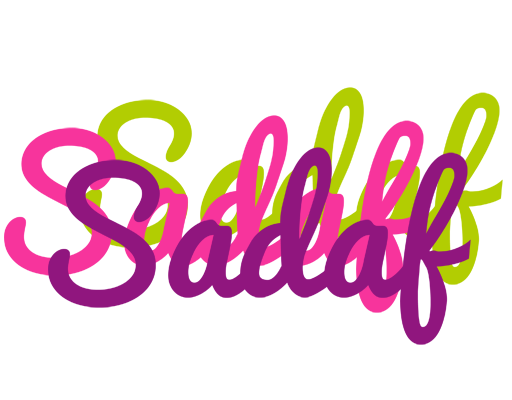 Sadaf flowers logo