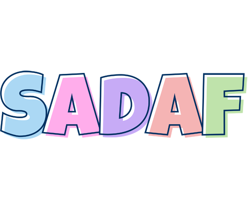 Sadaf pastel logo