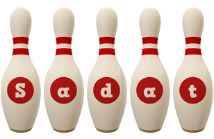 Sadat bowling-pin logo