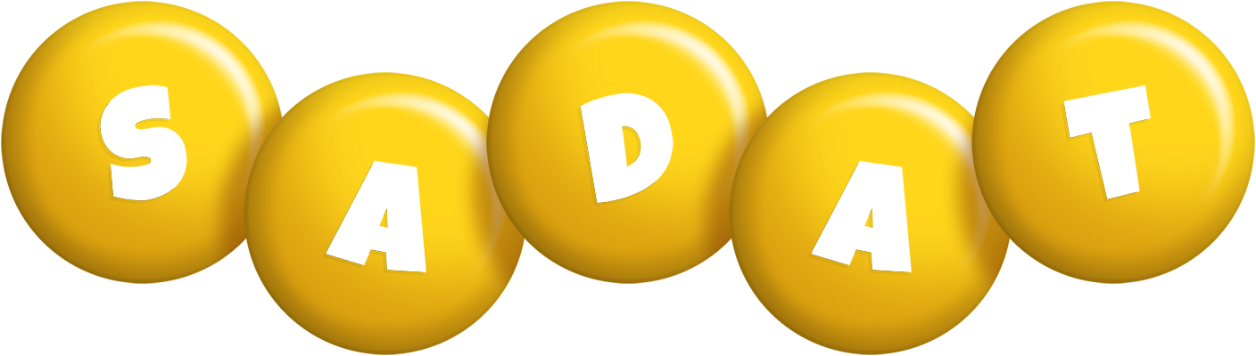 Sadat candy-yellow logo