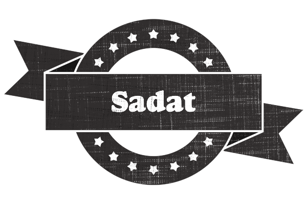 Sadat grunge logo