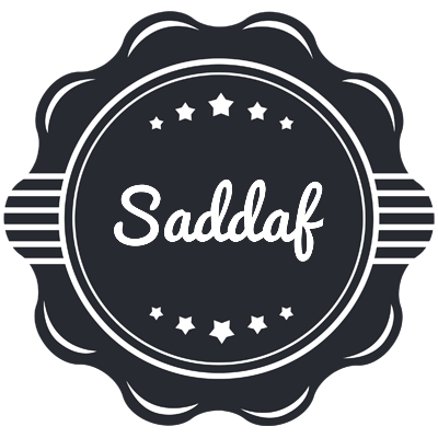 Saddaf badge logo