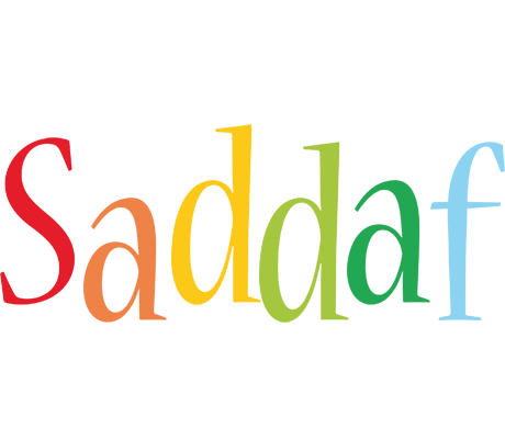 Saddaf birthday logo