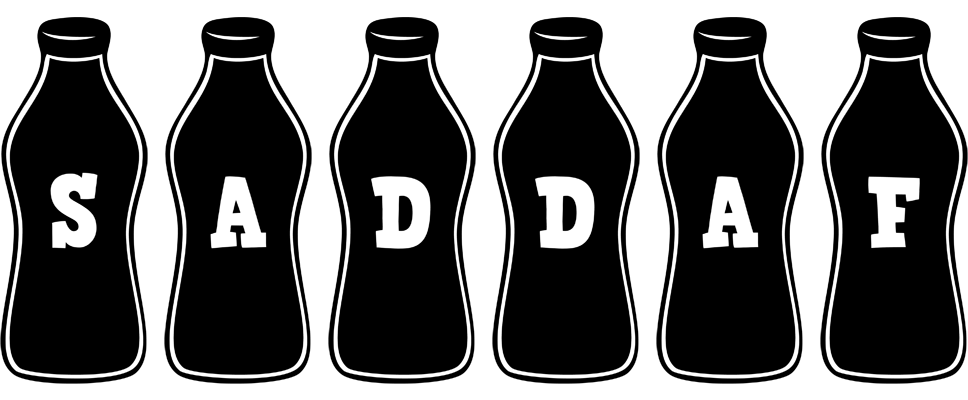 Saddaf bottle logo