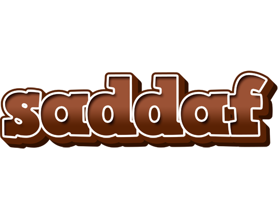 Saddaf brownie logo