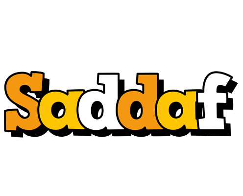 Saddaf cartoon logo
