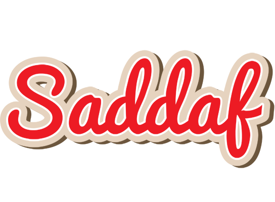 Saddaf chocolate logo