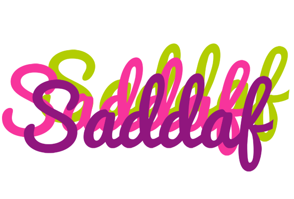Saddaf flowers logo