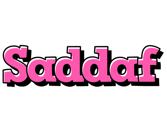 Saddaf girlish logo