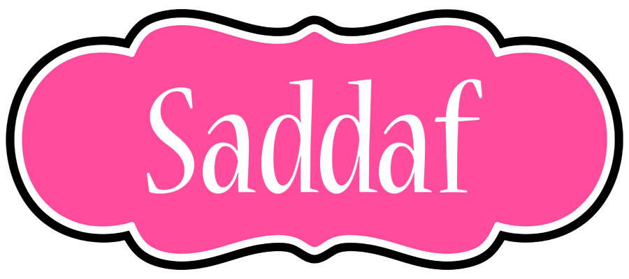 Saddaf invitation logo