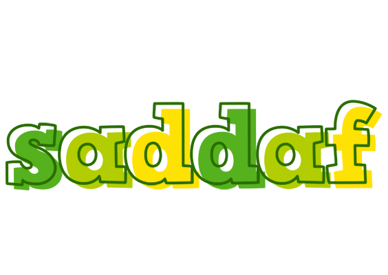 Saddaf juice logo