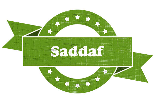 Saddaf natural logo