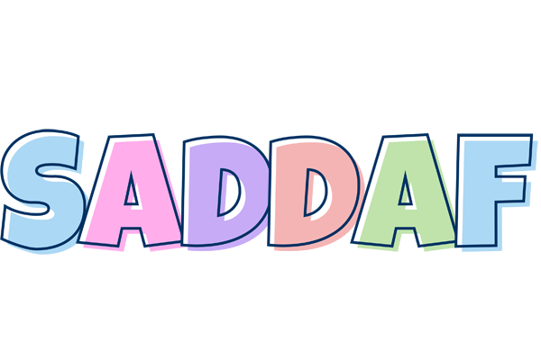 Saddaf pastel logo