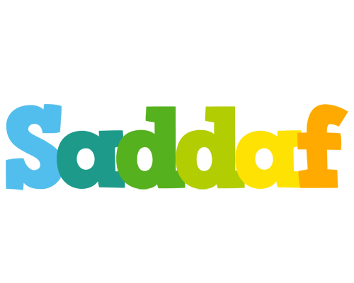 Saddaf rainbows logo