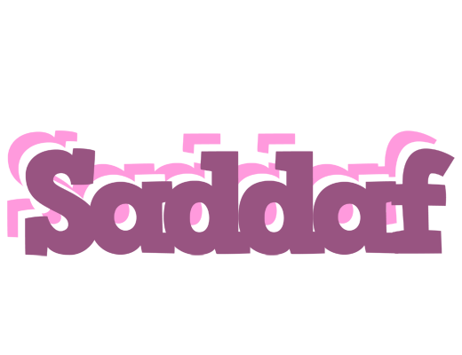Saddaf relaxing logo