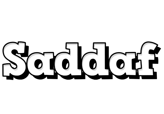 Saddaf snowing logo