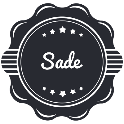 Sade badge logo