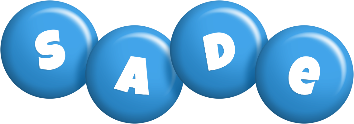 Sade candy-blue logo