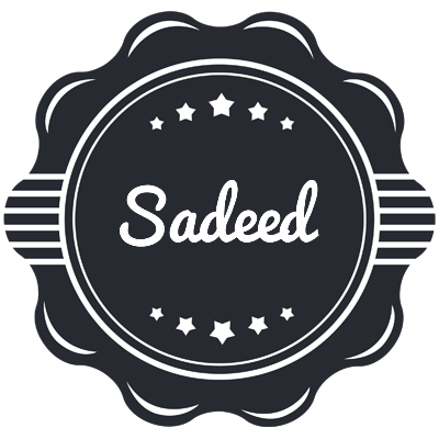 Sadeed badge logo