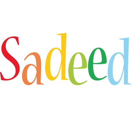 Sadeed birthday logo