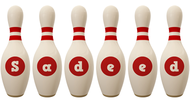 Sadeed bowling-pin logo