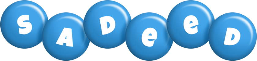 Sadeed candy-blue logo