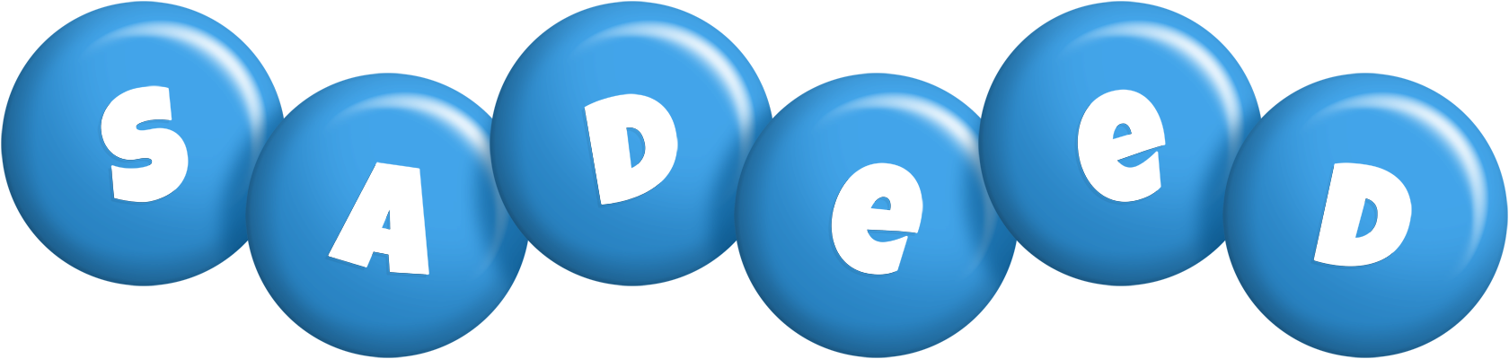 Sadeed candy-blue logo