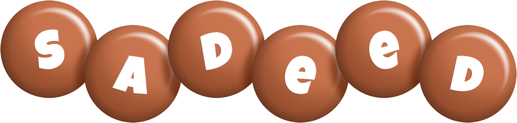 Sadeed candy-brown logo