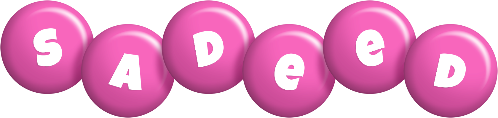 Sadeed candy-pink logo
