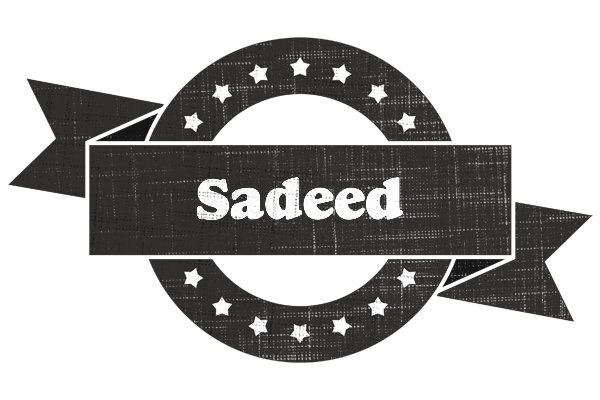 Sadeed grunge logo