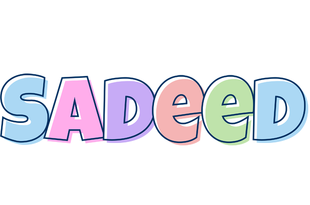 Sadeed pastel logo
