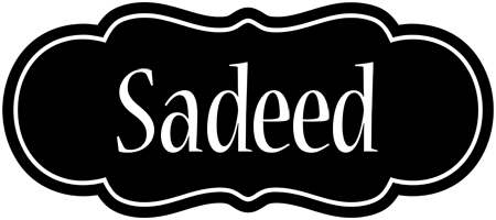 Sadeed welcome logo