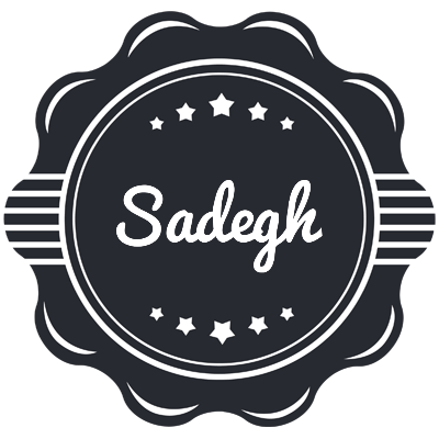 Sadegh badge logo