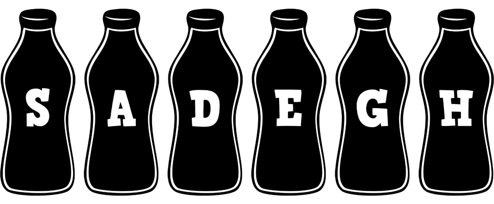 Sadegh bottle logo
