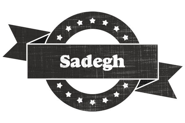 Sadegh grunge logo