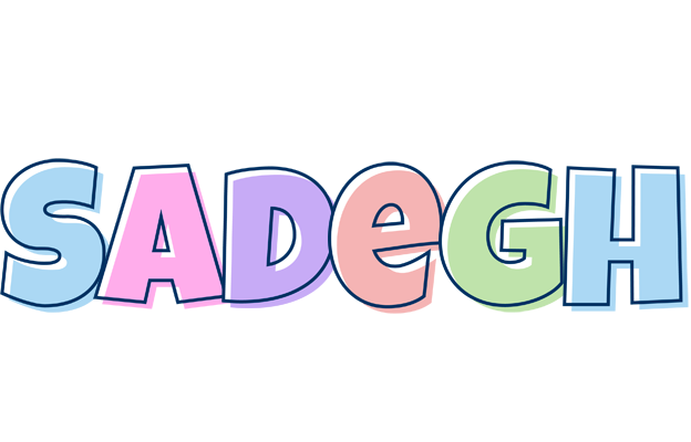 Sadegh pastel logo