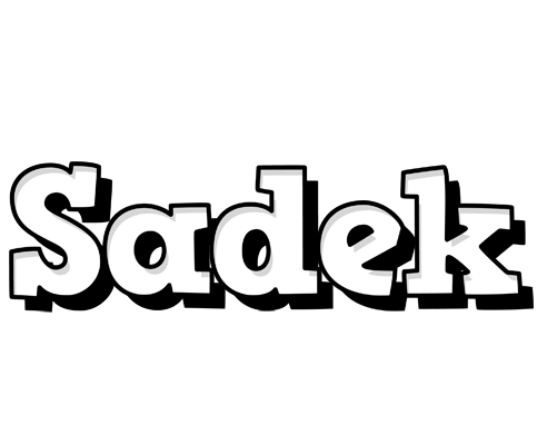 Sadek snowing logo