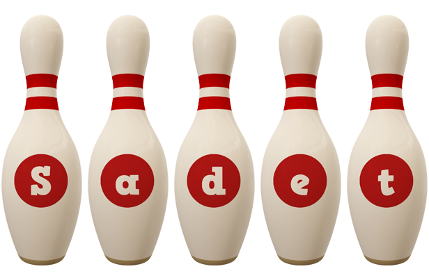 Sadet bowling-pin logo