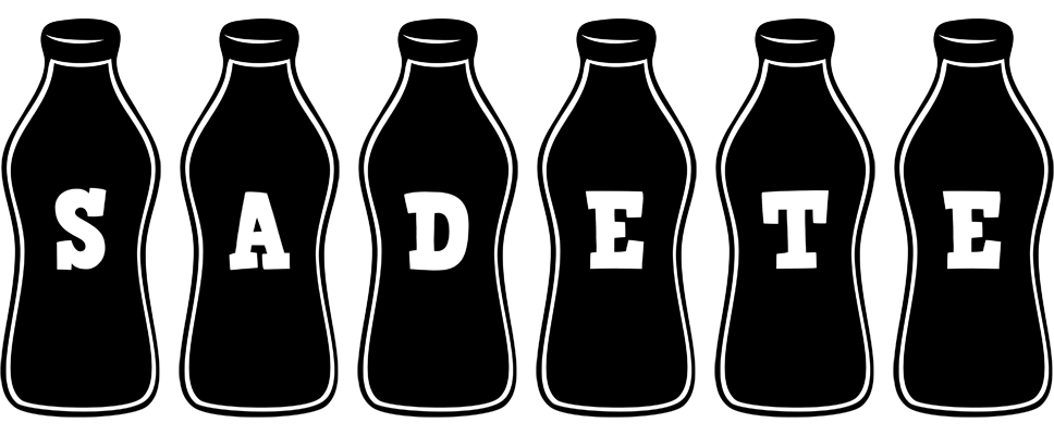 Sadete bottle logo