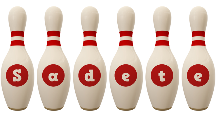 Sadete bowling-pin logo