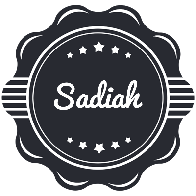 Sadiah badge logo